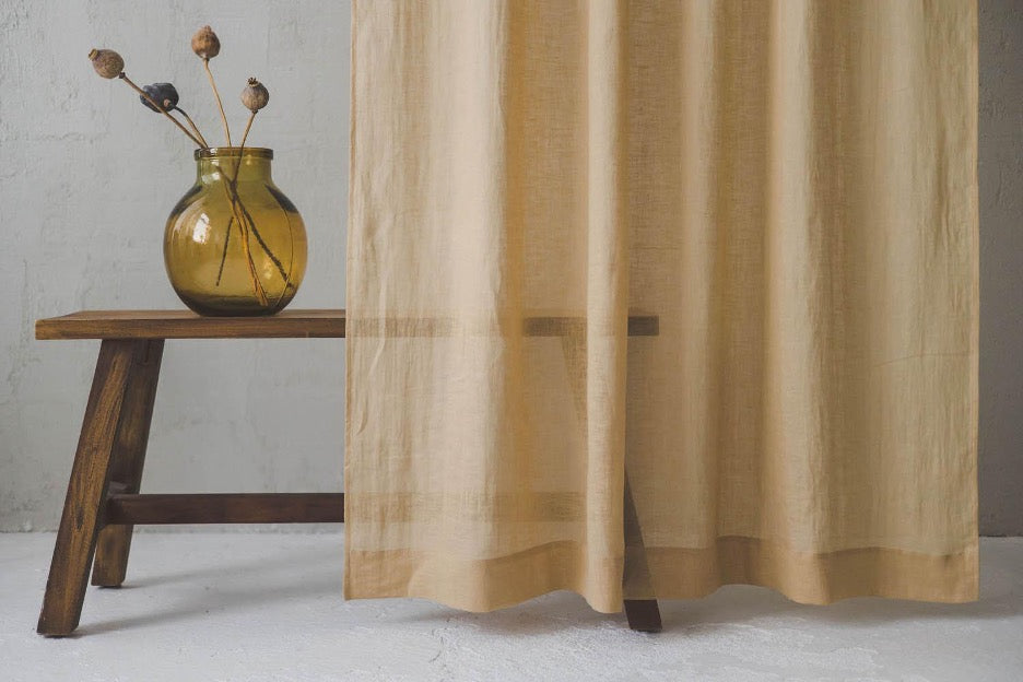 Natural Linen Curtains - ForestlandLinen