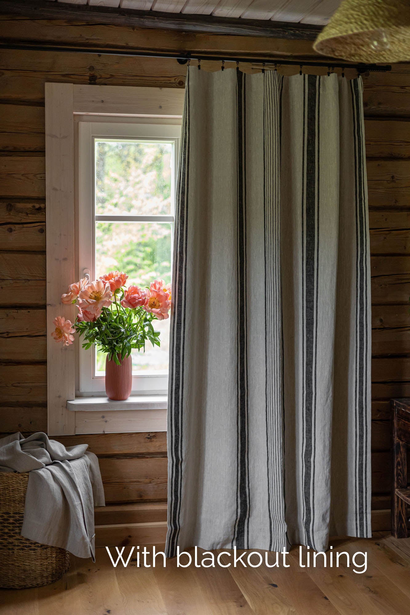 Lining for French style linen curtain (Rod Pocket)