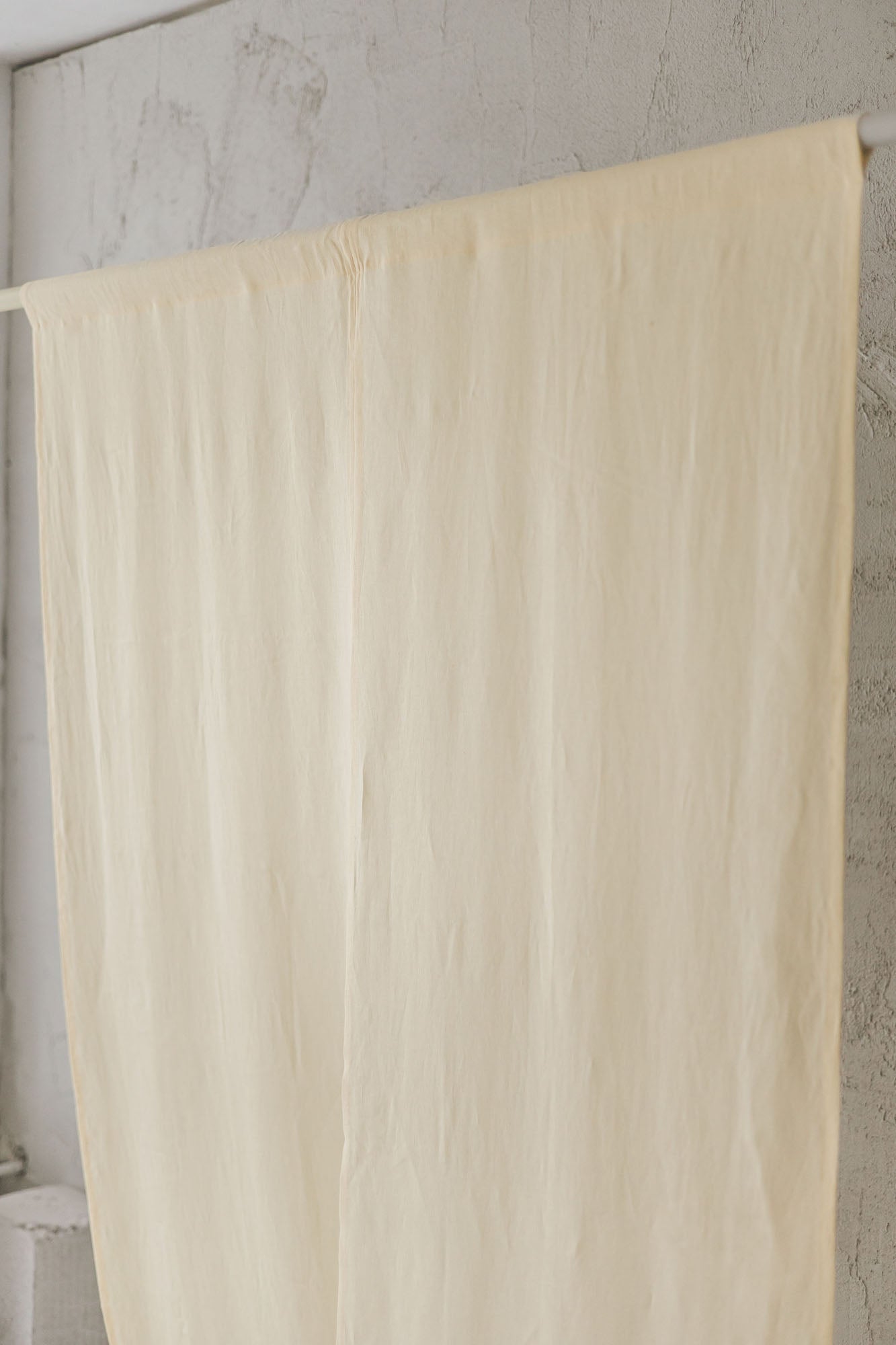 Vanilla yellow Linen Noren Curtain