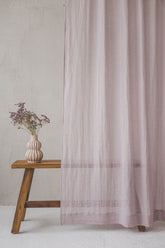 Sheer linen curtains - ForestlandLinen