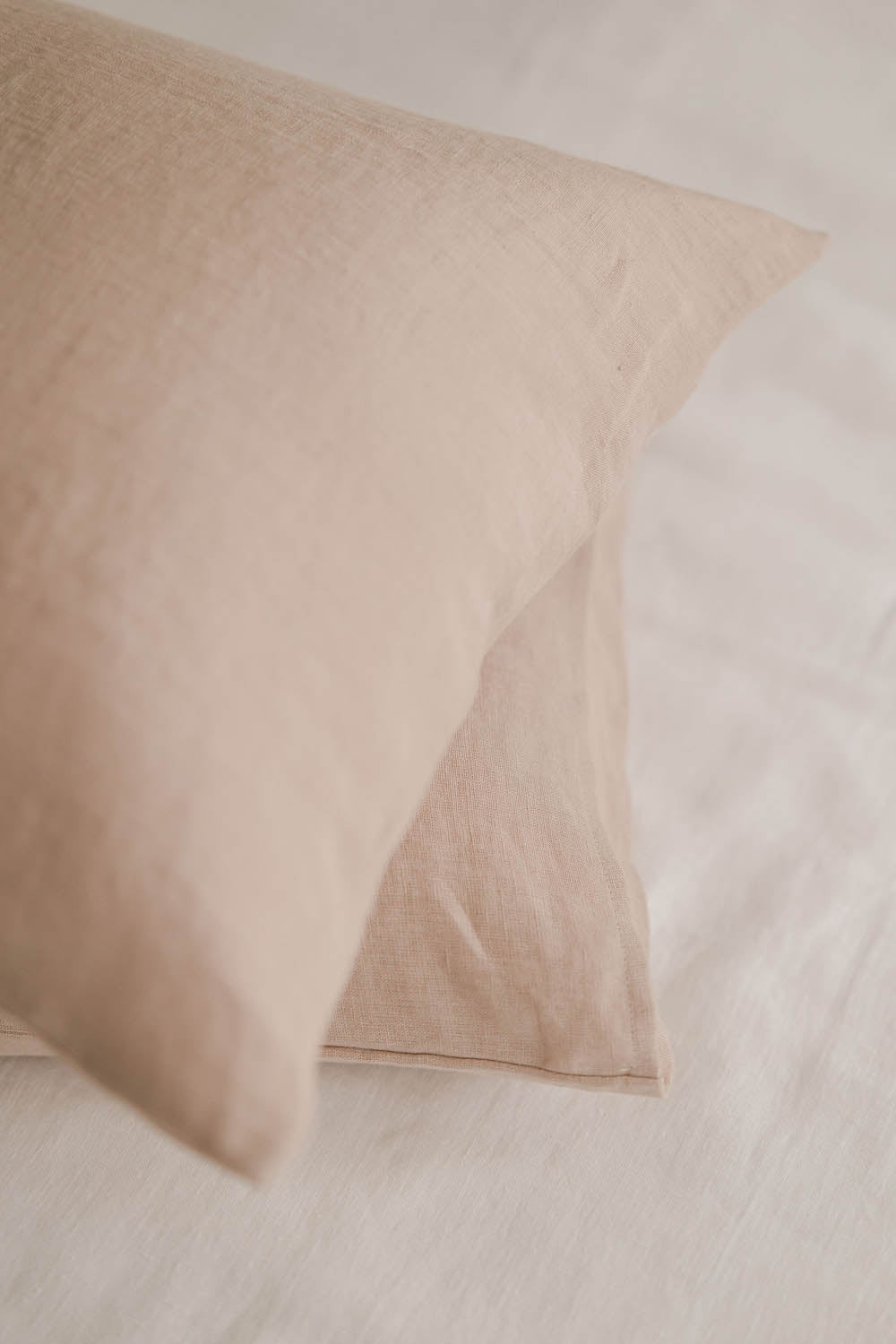 Sand linen pillowcase