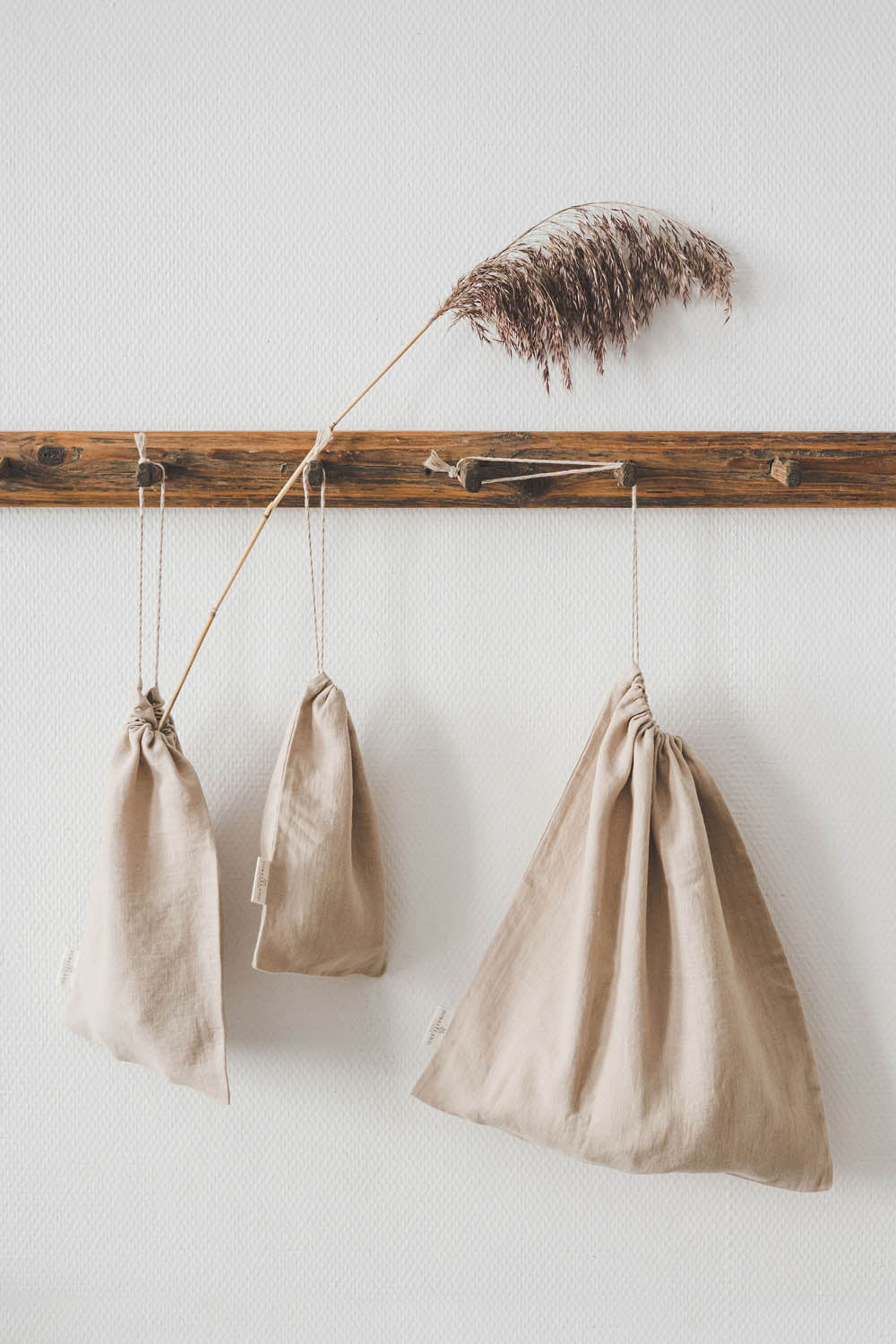 Sand linen bread bag