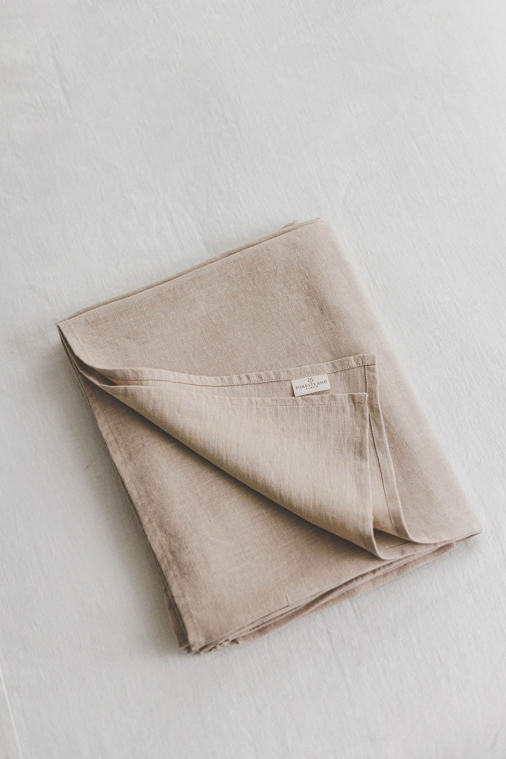 Sand linen flat sheet