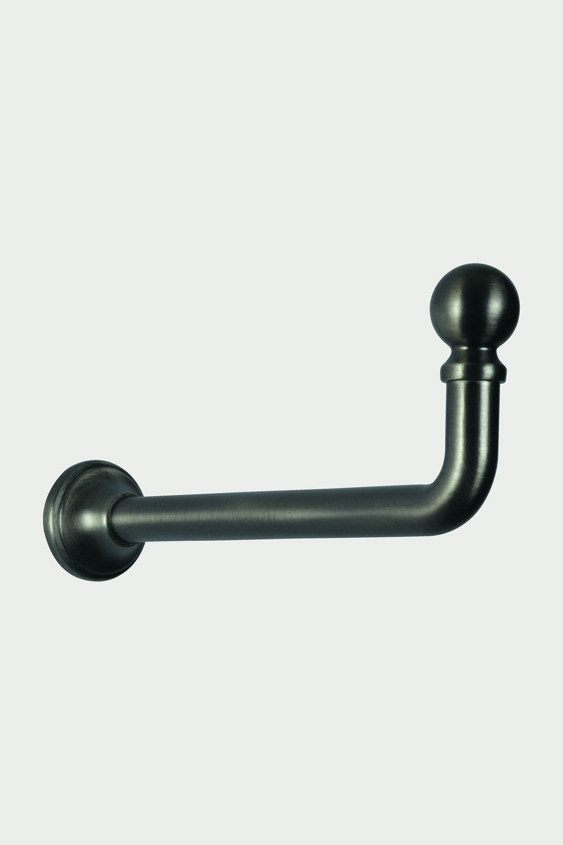 2 Black nickel steel long tieback hooks - 110mm