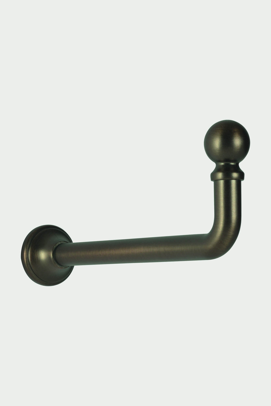 2 Brushed bronze steel long tieback hooks - 110mm