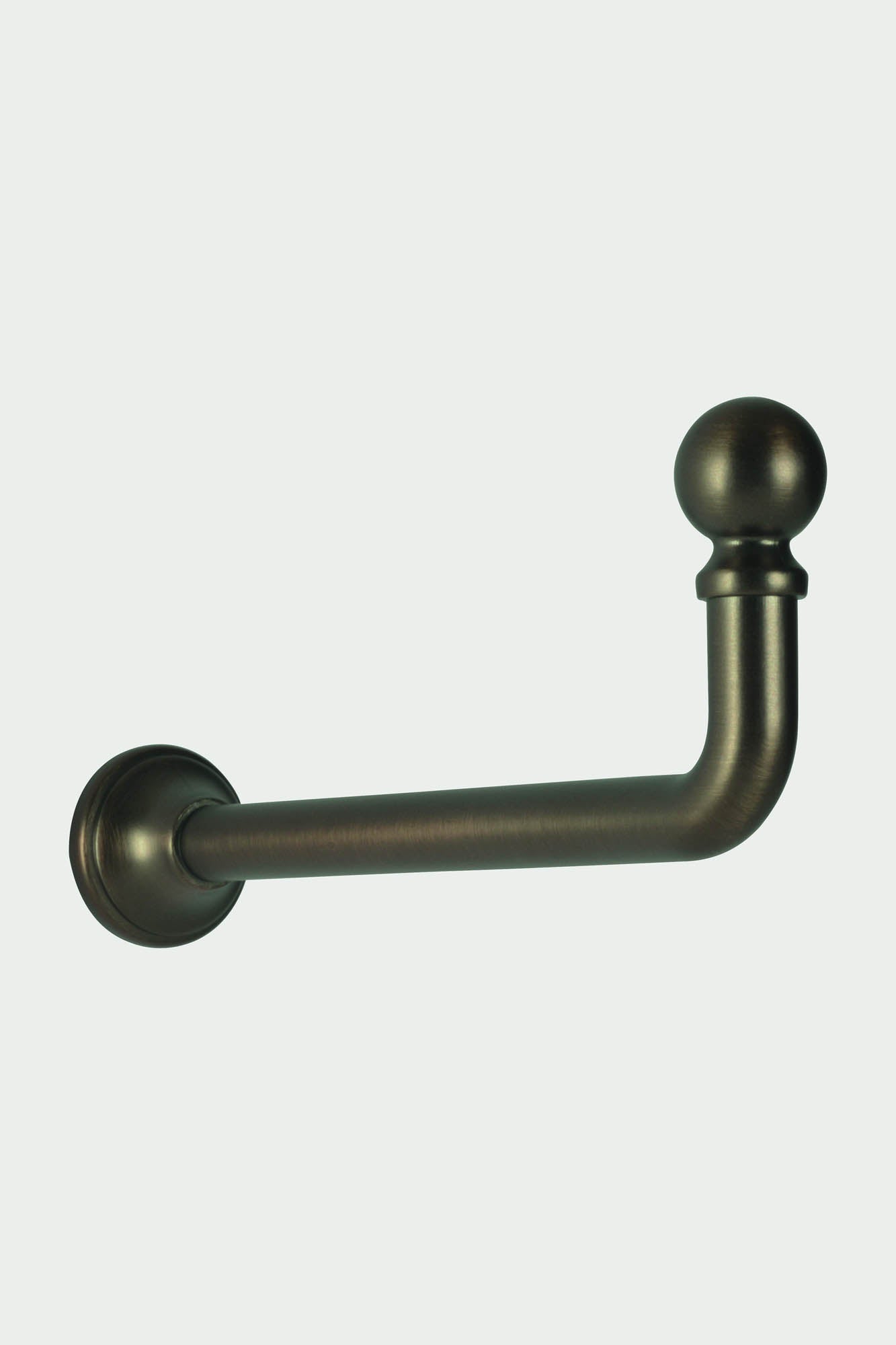 2 Brushed bronze steel long tieback hooks - 110mm