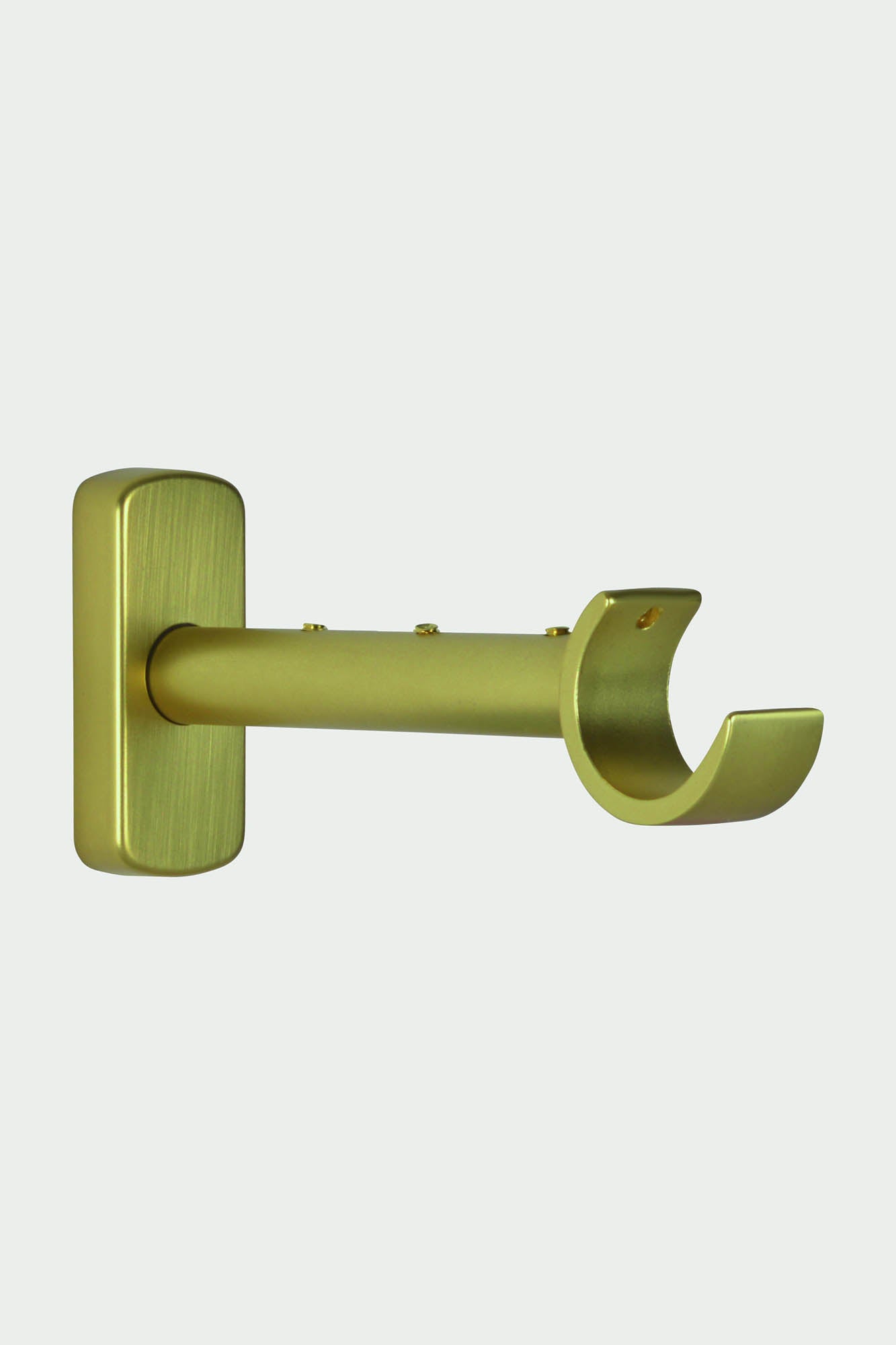 2 Brushed brass steel bracket