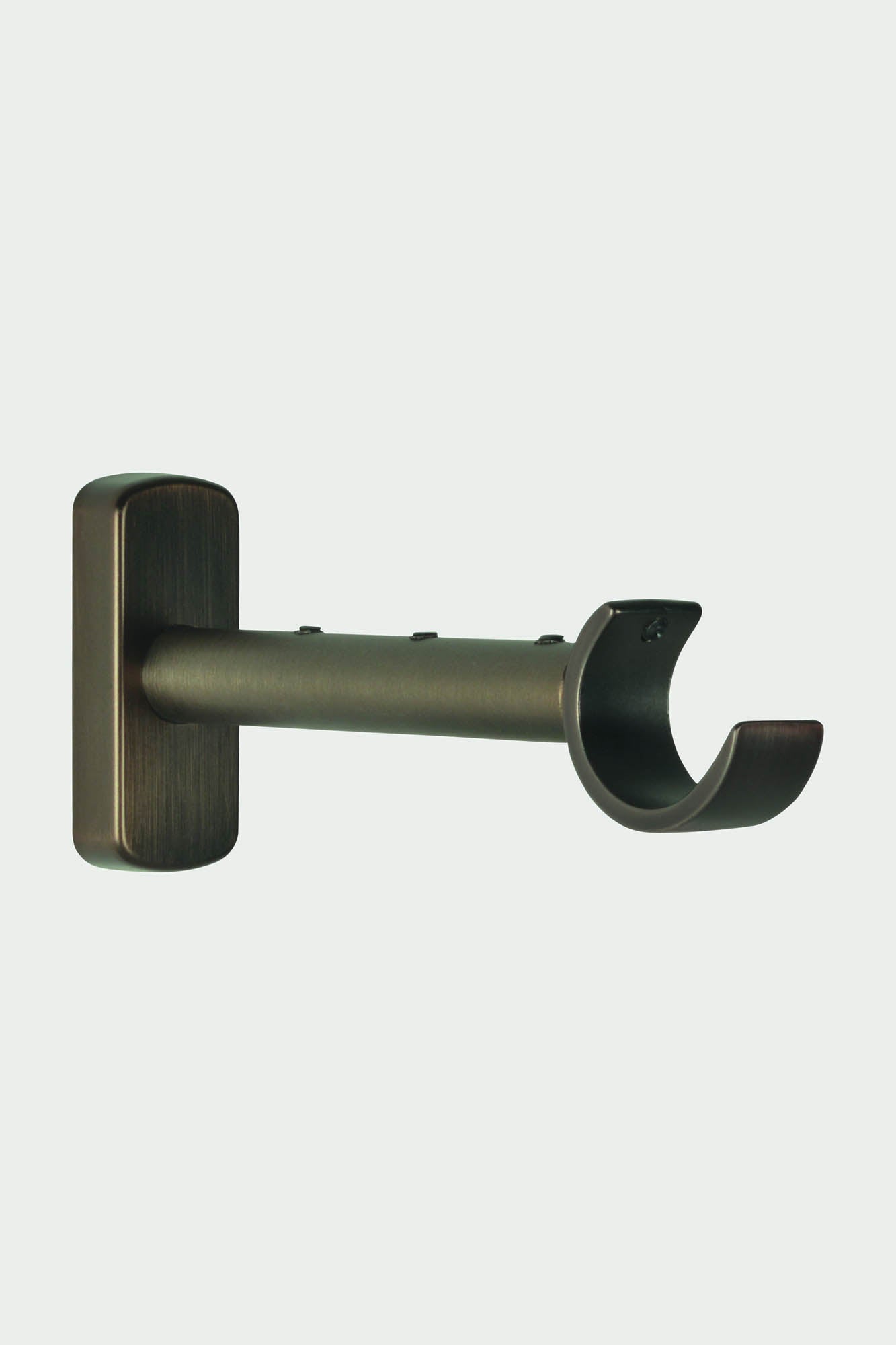 2 Brushed bronze steel brackets