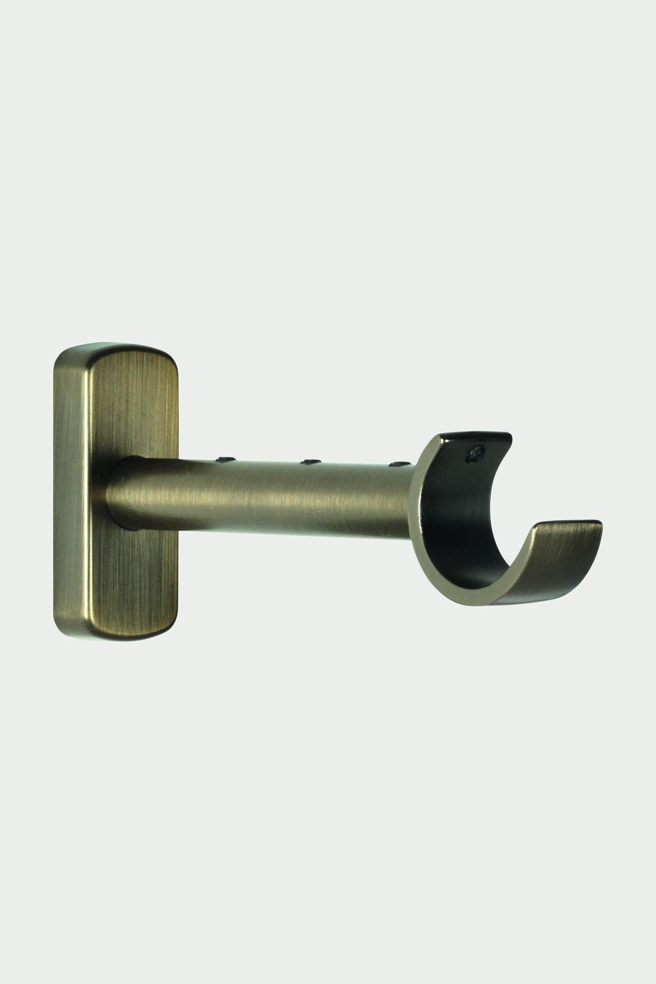 2 Antique brass steel brackets