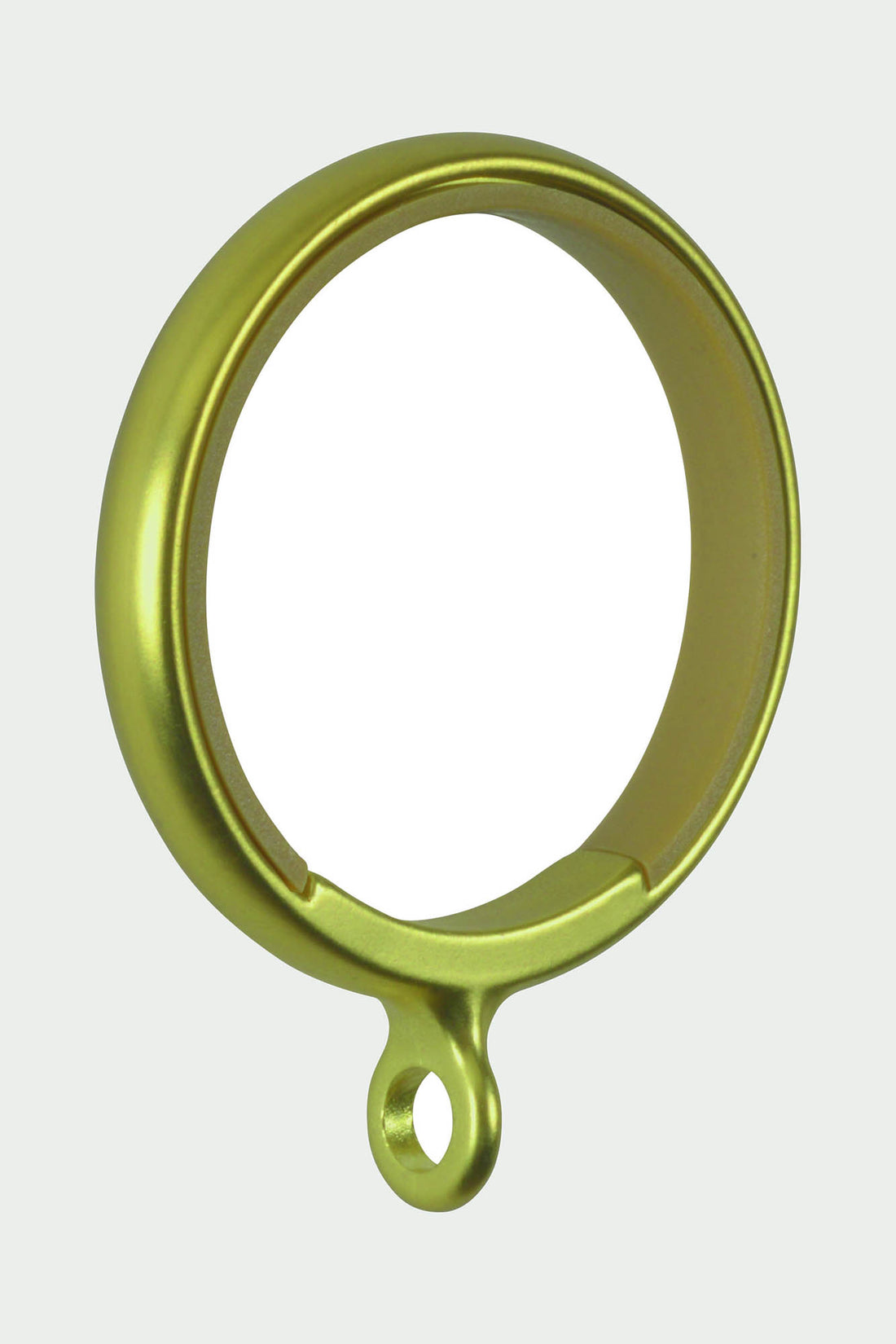 6 Brushed brass steel curtain rings