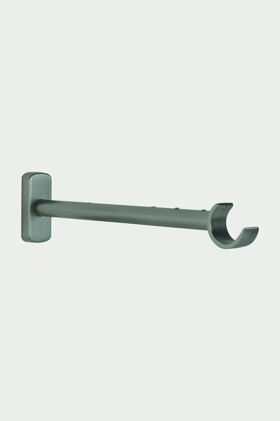 2 Polished nickel steel long brackets - 25cm