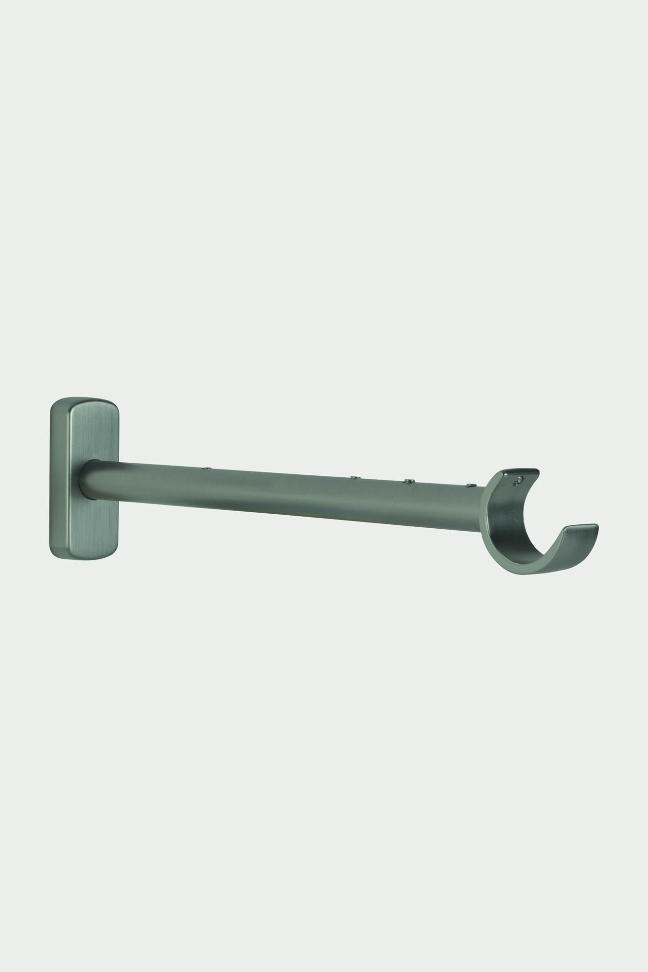 2 Polished nickel steel long brackets - 25cm