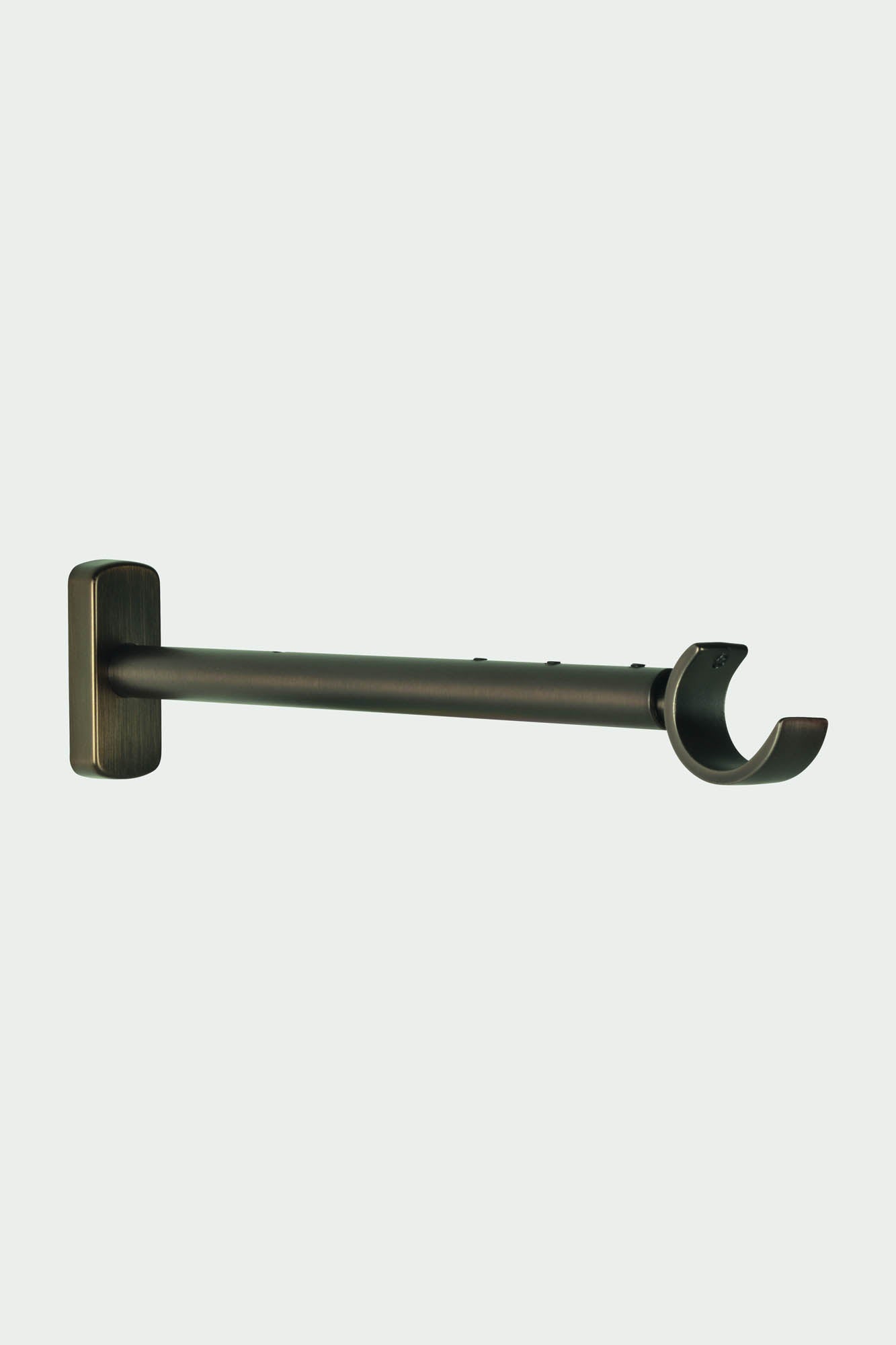 2 Brushed bronze steel long brackets - 25cm