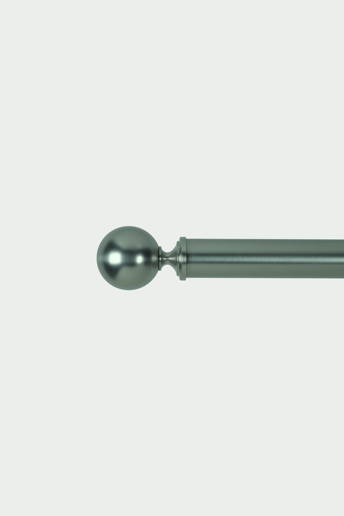 2 Polished nickel steel ball finials