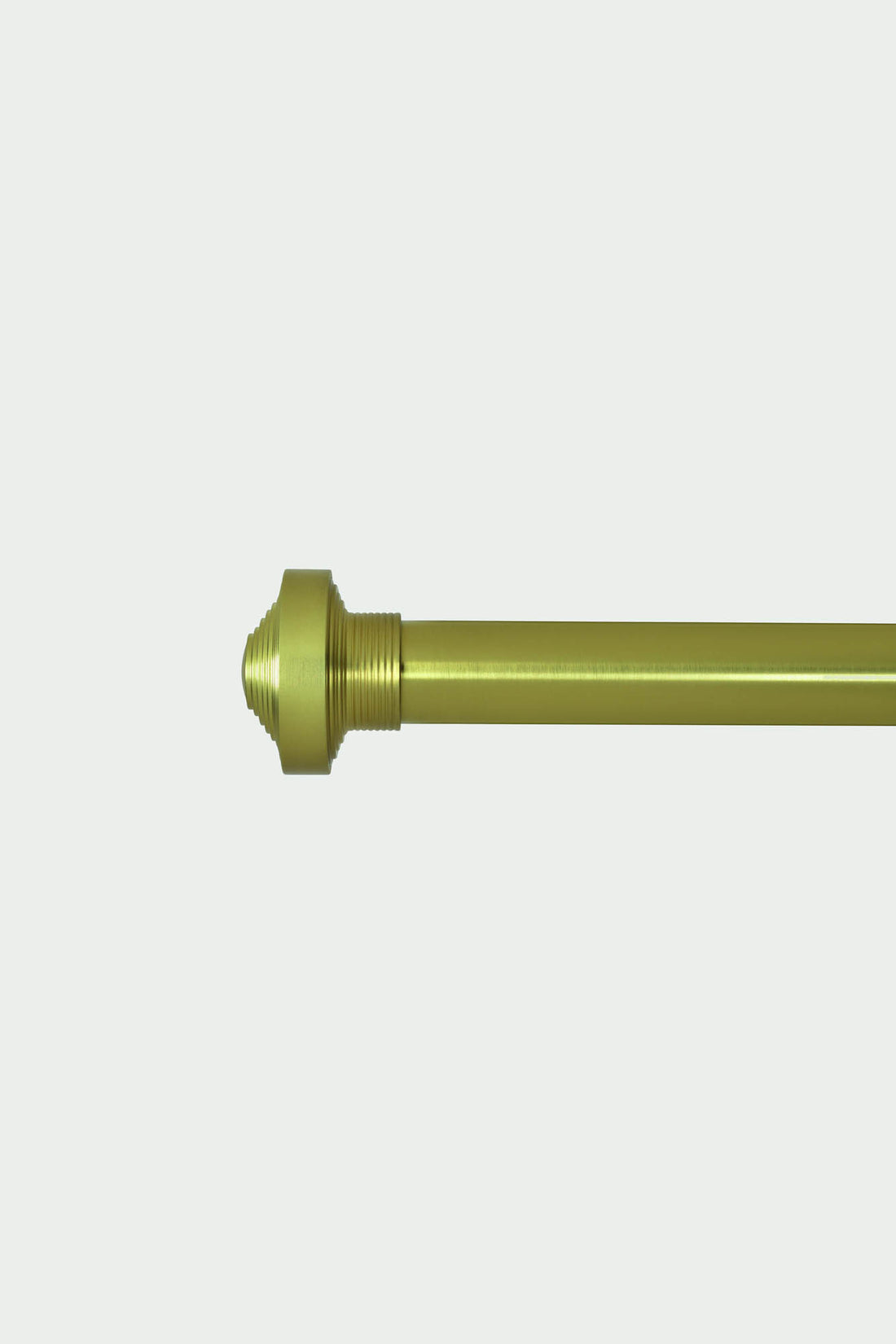 2 Brushed brass steel dome finials