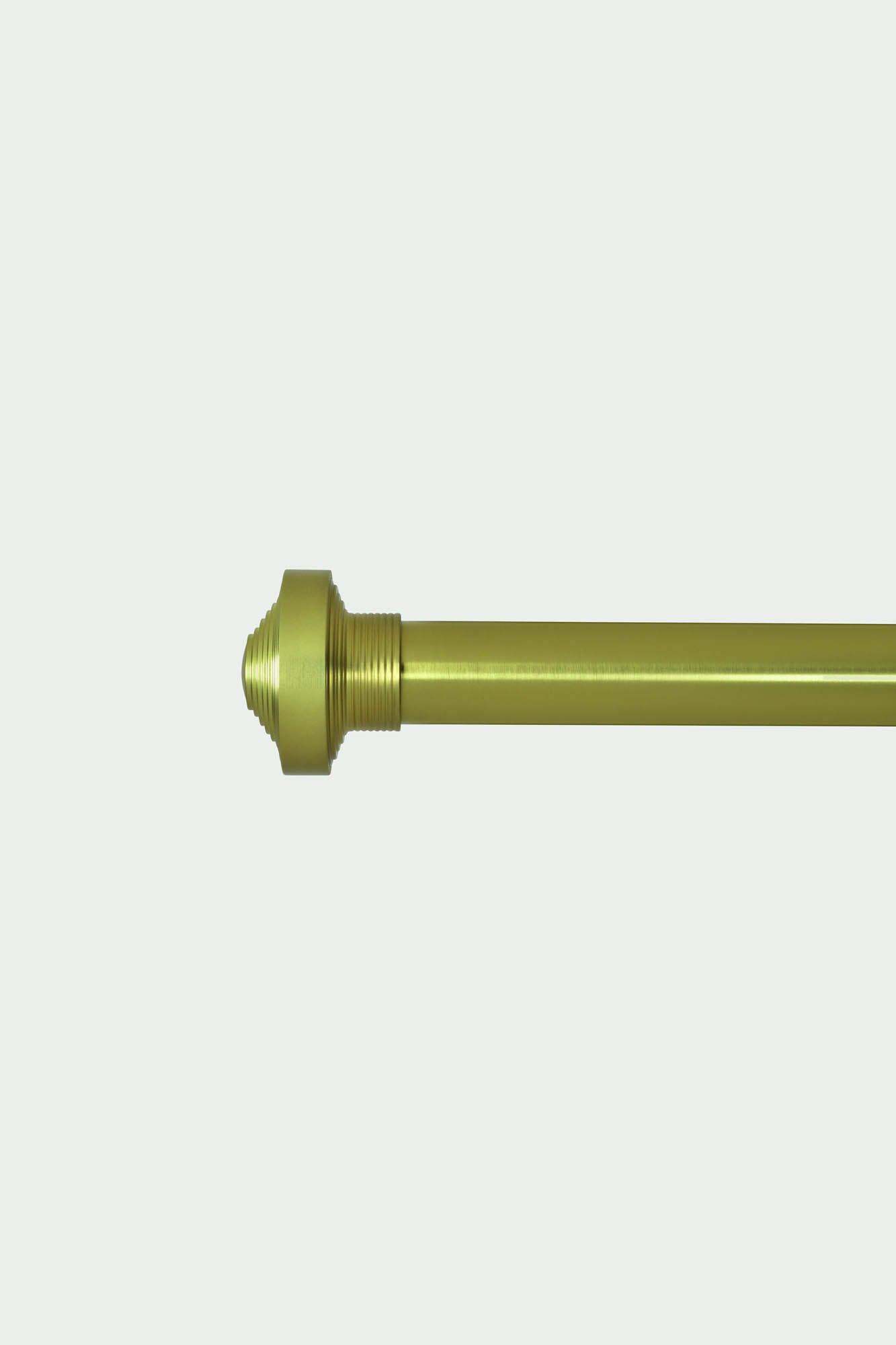 2 Brushed brass steel dome finials