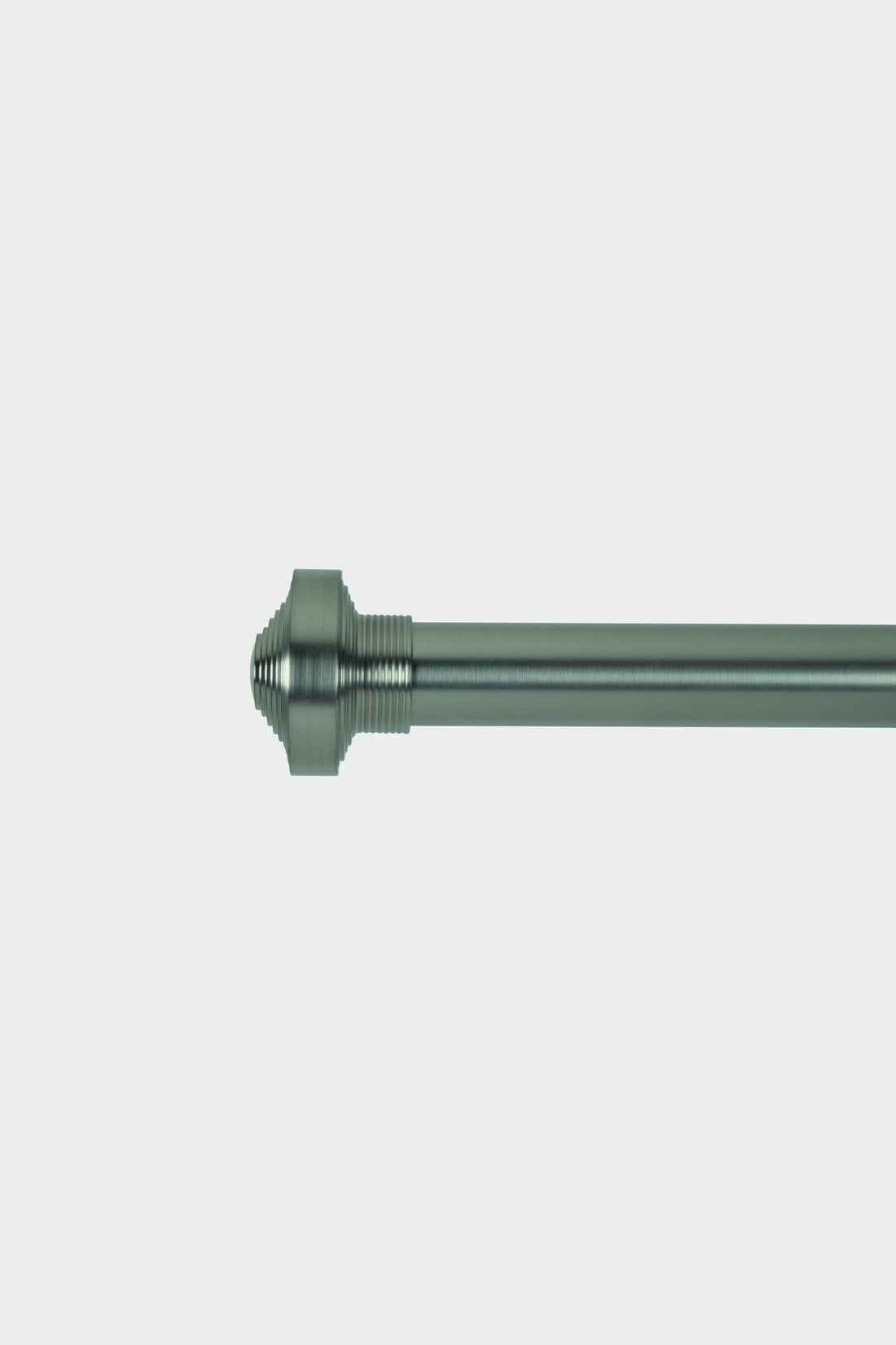 2 Polished nickel steel dome finials