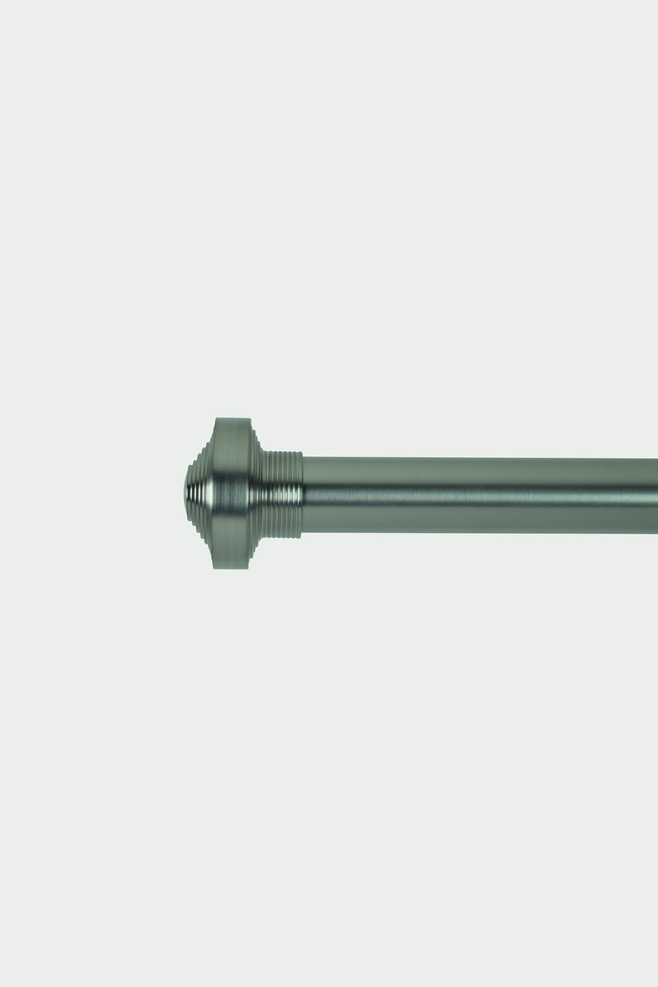 2 Polished nickel steel dome finials