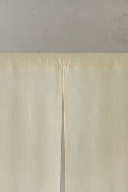 Vanilla yellow Linen Noren Curtain