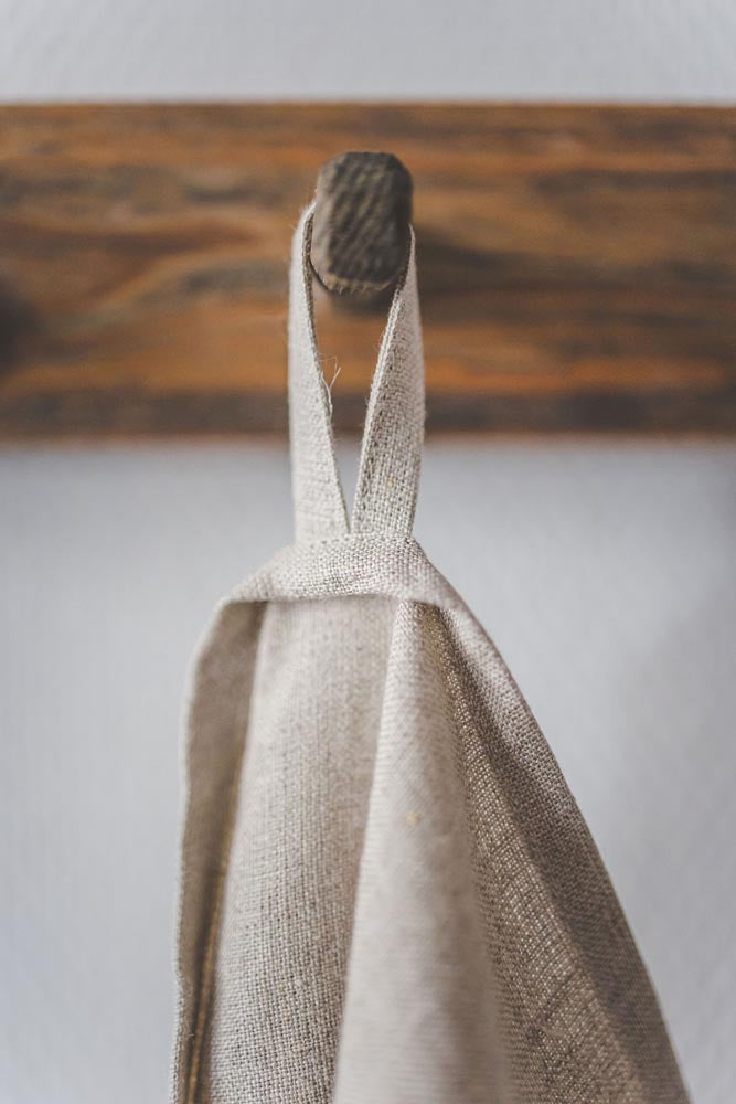 Natural linen tea towels - set of 2