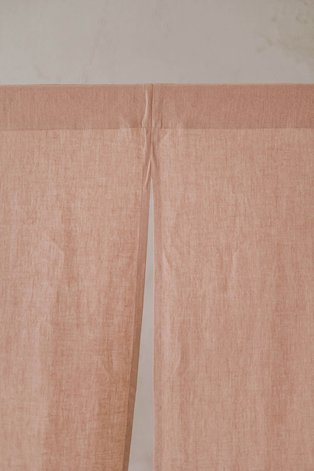 Misty Rose Linen Noren Curtain