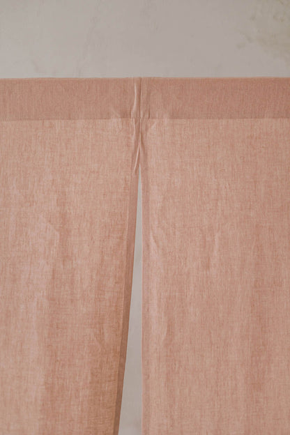 Misty Rose Linen Noren Curtain