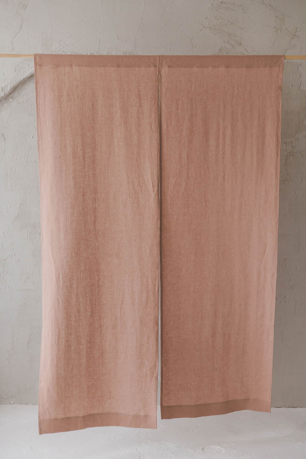 Misty Rose Linen Noren Curtain