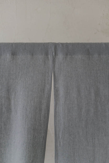 Grey Linen Noren Curtain