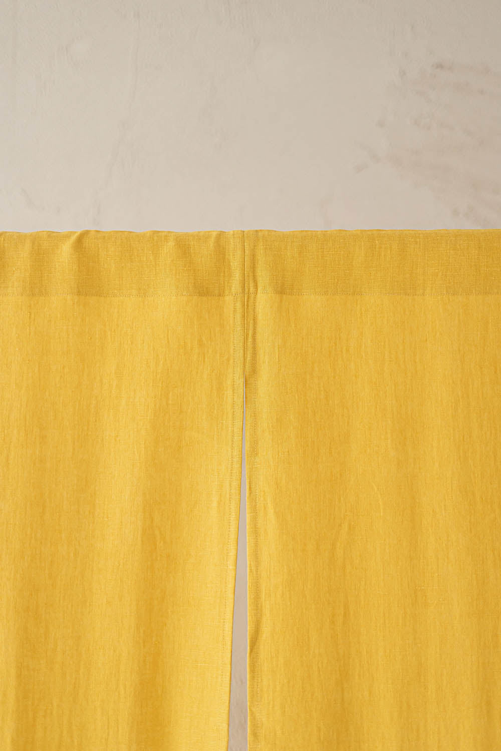 Mimosa Yellow Linen Noren Curtain