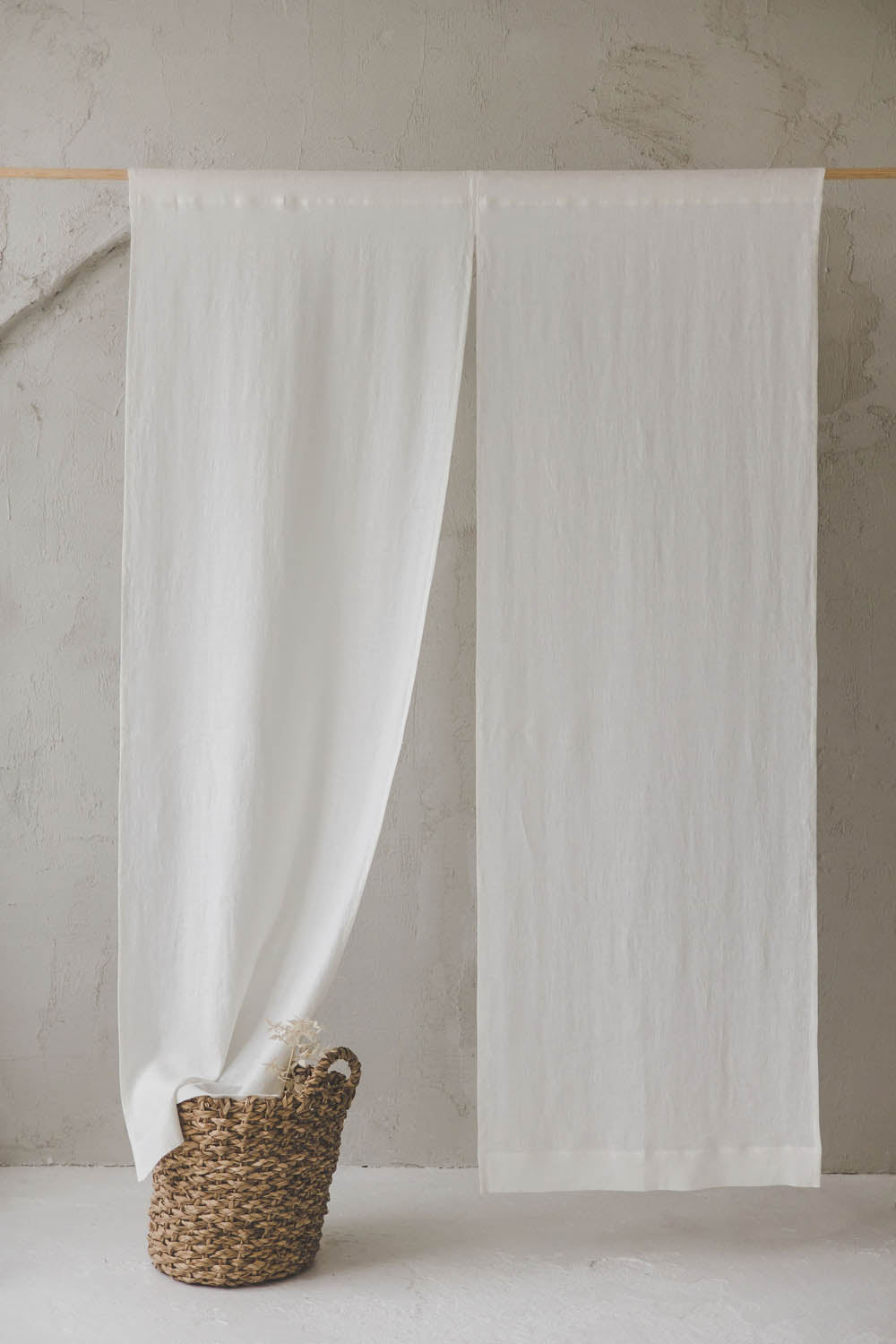 Off White Linen Noren Curtain