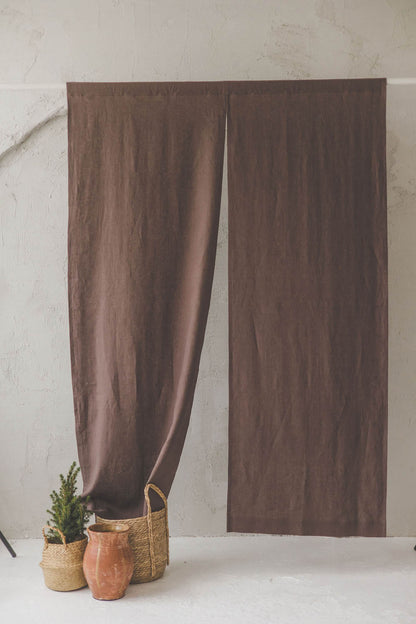 Cocoa Linen Noren Curtain