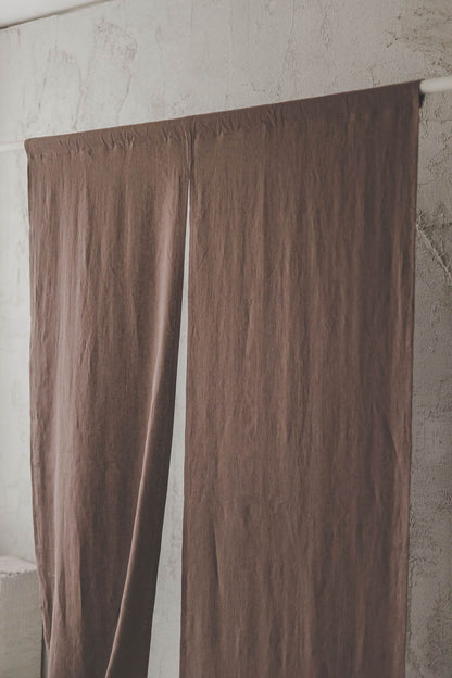 Cocoa Linen Noren Curtain