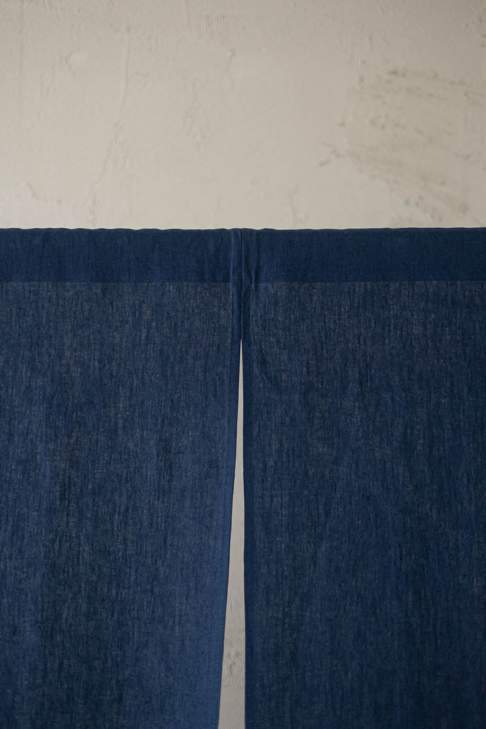 Midnight Blue Linen Noren Curtain