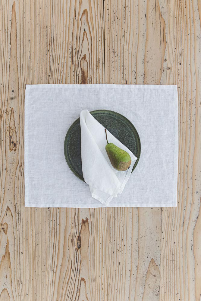 Off white linen napkins