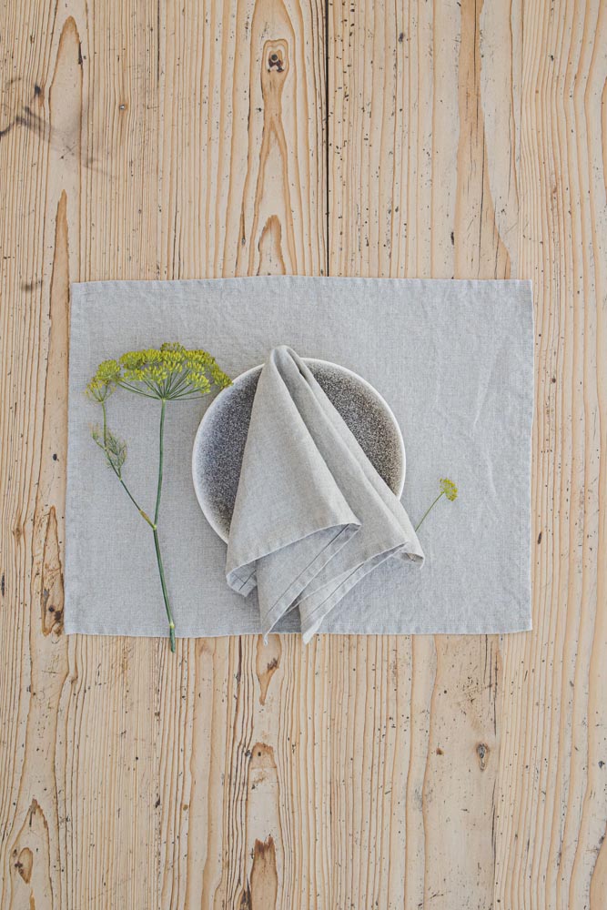 Natural linen napkins