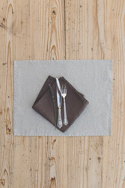 Cocoa linen napkins