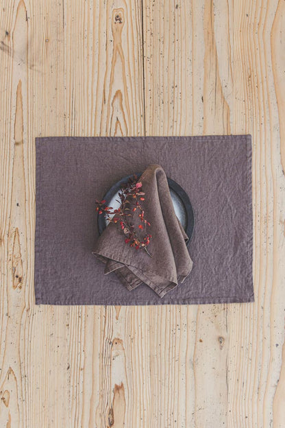 Cocoa linen napkins